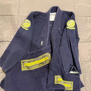 Shoyoroll Navy BJJ Gi with Yellow Patches